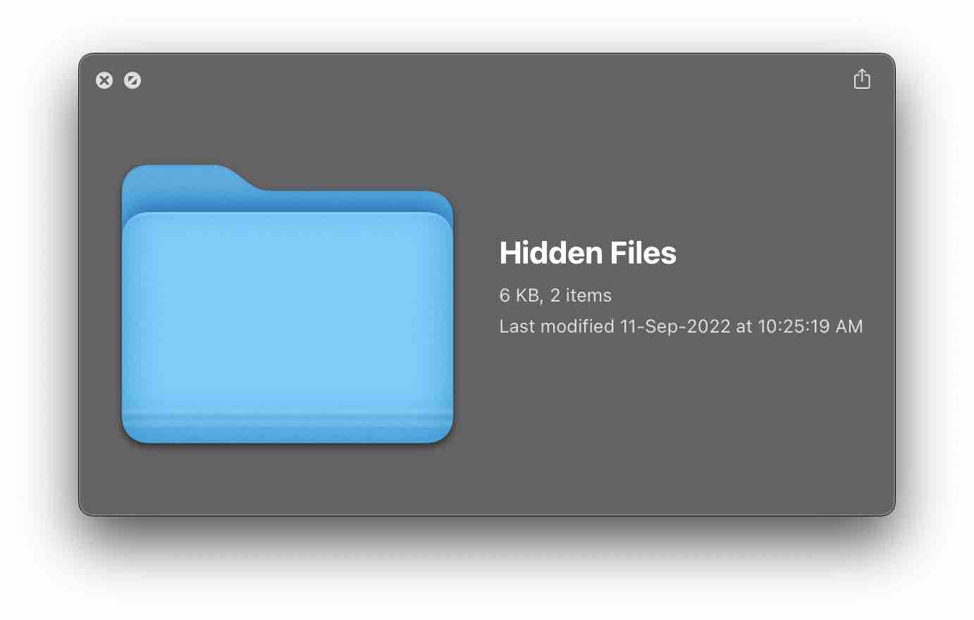 Quick Look hidden files in Finder